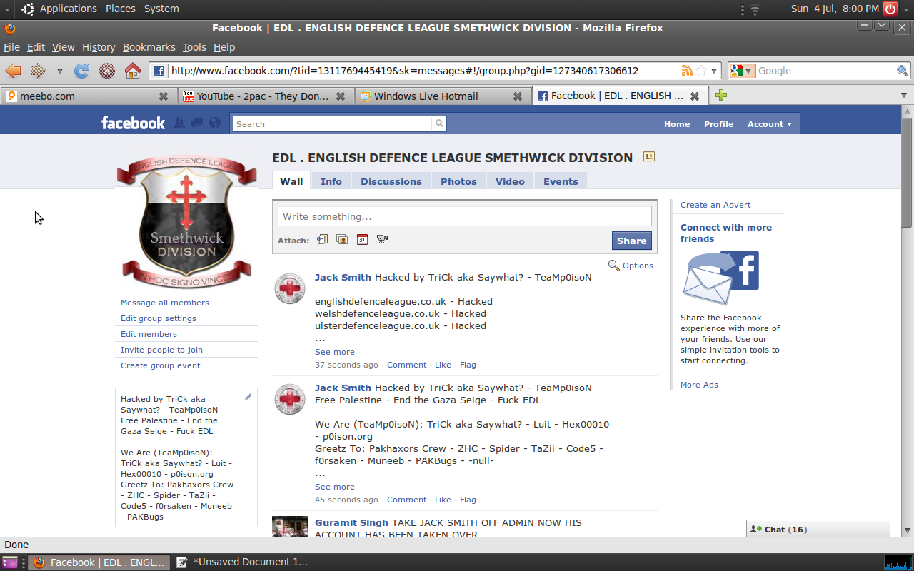 EDL Division Hacked