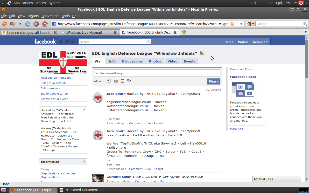 EDL Division Hacked