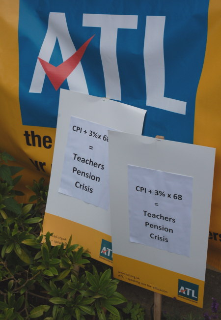 Association of Teachers and Lecturers (ATL) placards