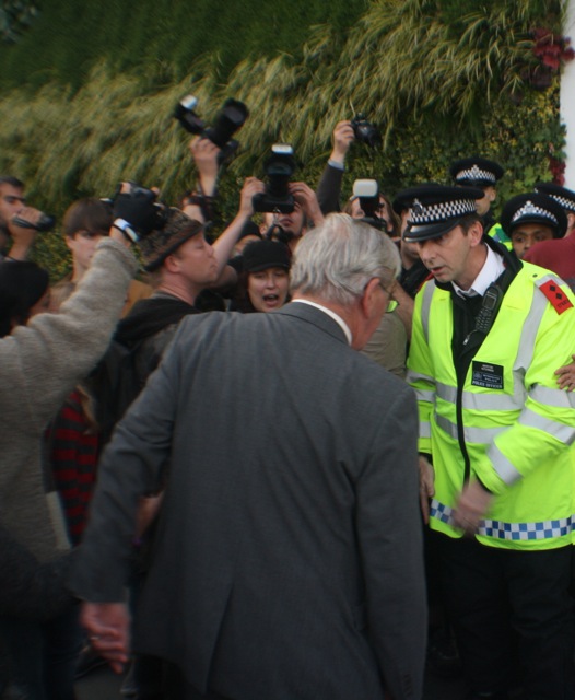 Arms dealers receive a mouth-full from angry protesters