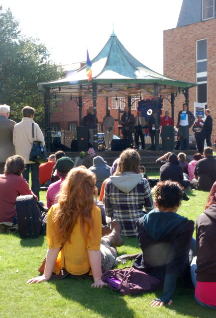 peace picnic on the library green