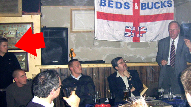 Tommy Robinson at BNP meeting with Richard Edmonds