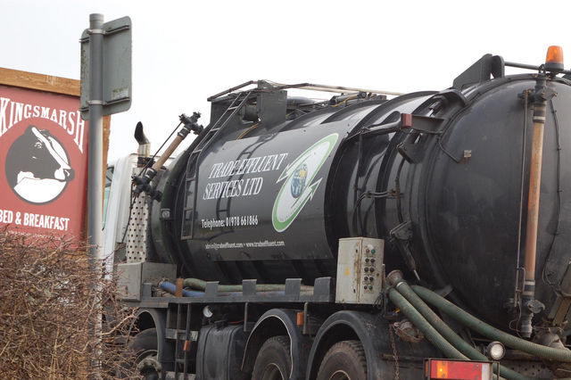 Trade Effluent Services truck joins main road