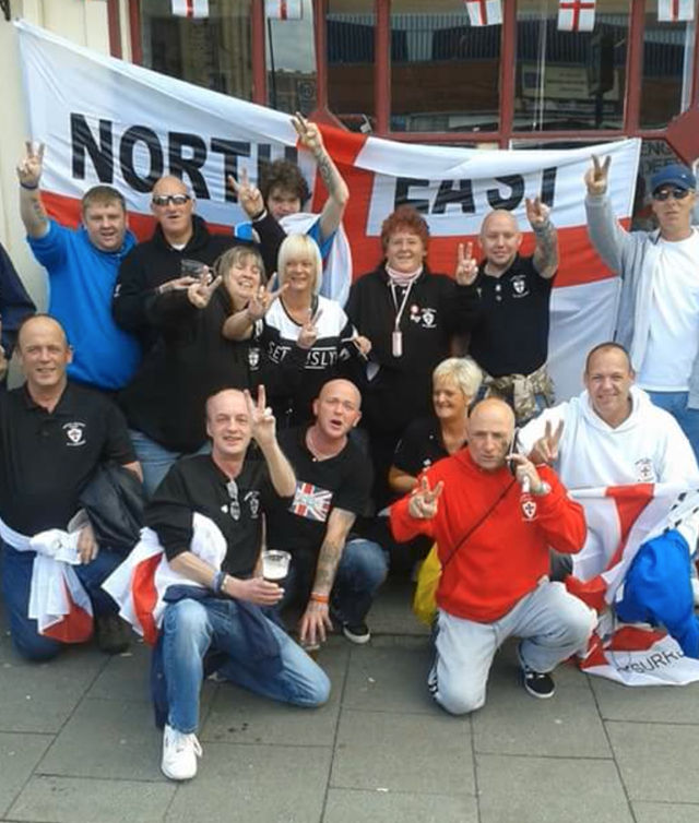 Melissa and Shaun with other EDL members